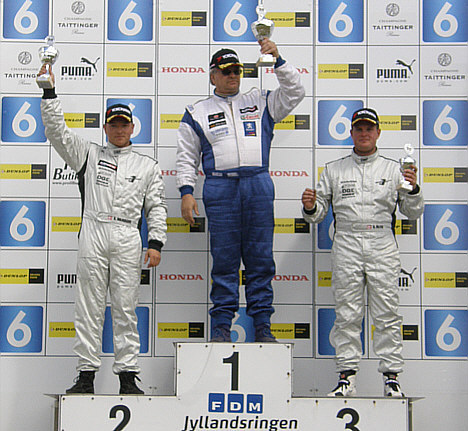 Anders Majgaard og David Falch besatte 2. og 3. pladserne ved 'Åbningsløbet' på Jyllands-Ringen.